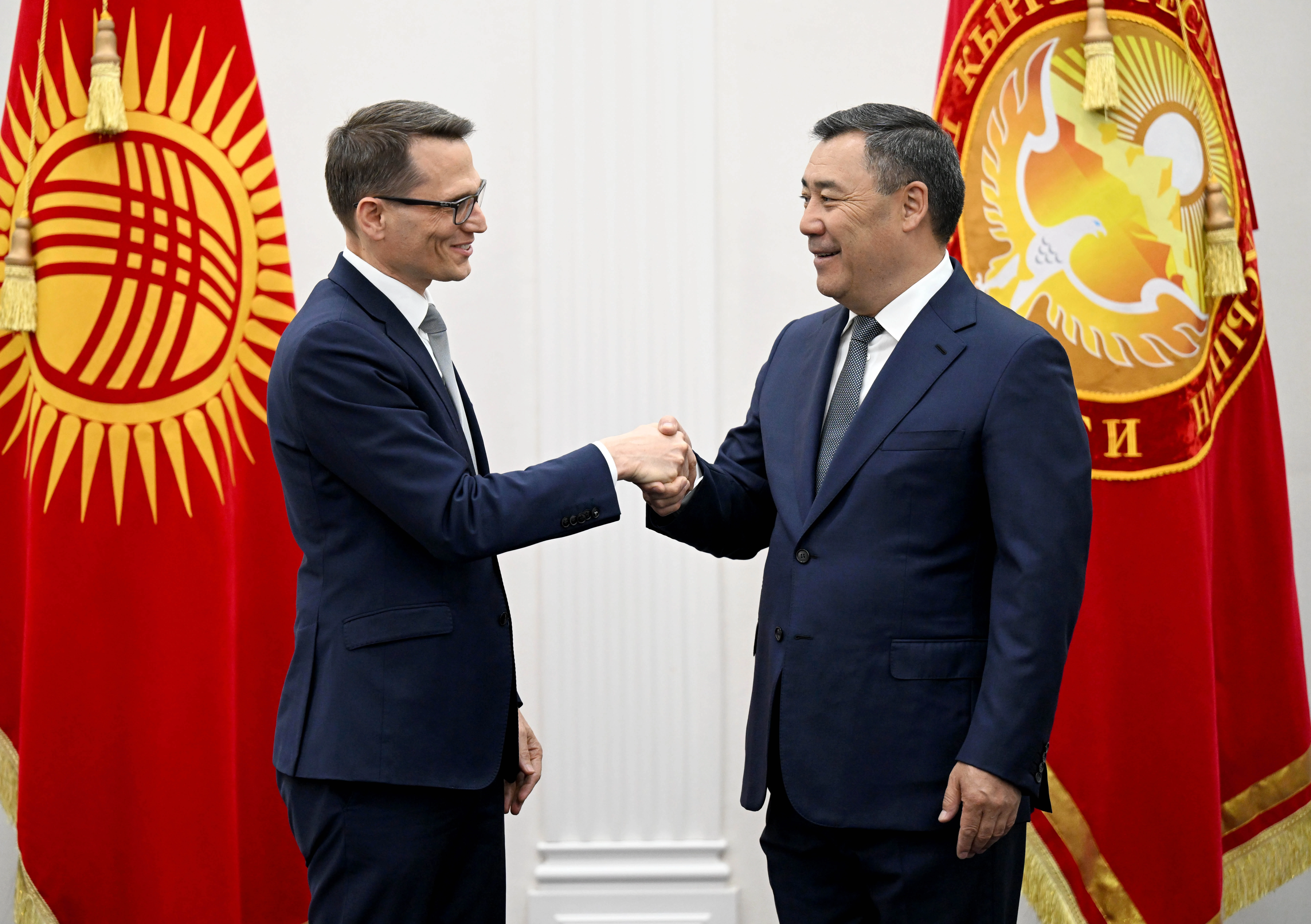 Садыр Жапаров жана Мартин Шлегель